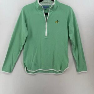 Magnolia Light Green Zip-Up Sweater